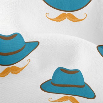 Retro Hat With Mustache Lightweight Performance Linen