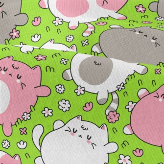 Kitten Lying On The Grass Modern Jersey