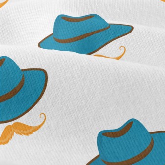 Retro Hat With Mustache Modern Jersey