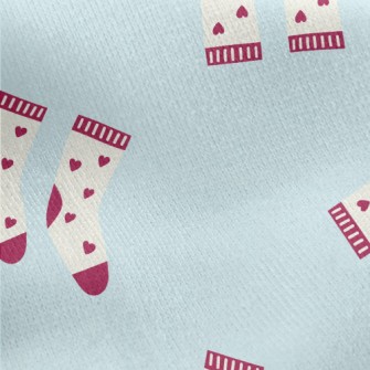 Warm Love Socks Jersey Backed Fleece