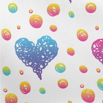Graffiti Love Dots Pongee