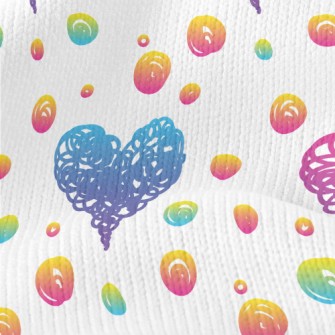 Graffiti Love Dots Stretch Jersey