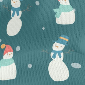 Gentleman Scarf Snowman Stretch Jersey
