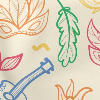 Brazilian Carnival Lightweight Cotton Poplin