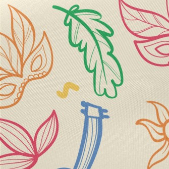 Brazilian Carnival Midweight Cotton Poplin