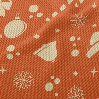 Christmas Bell Hat Snowflake Birdseye Piqué