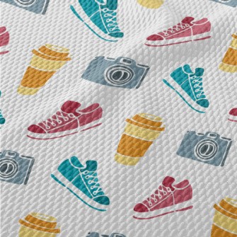 Sneakers Camera Coffee Birdseye Piqué