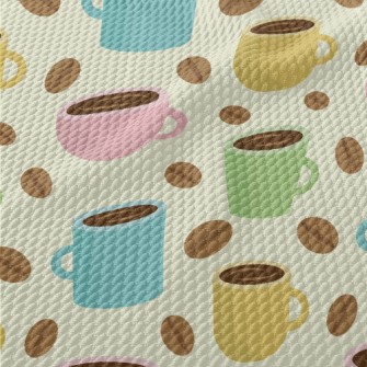 Macaron Color Coffee Birdseye Piqué