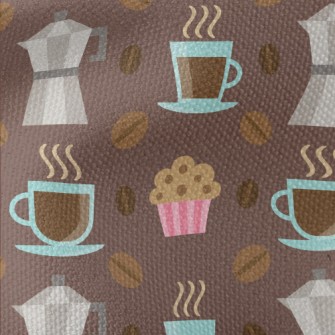Handmade Coffee With Cookies Waterproof Canvas