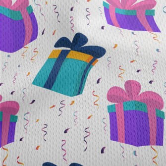 Contrast Color Gift Box Athletic Mesh Flat Back