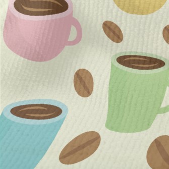 Macaron Color Coffee Terry