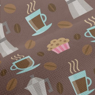 Handmade Coffee With Cookies Performance Linen