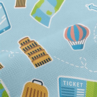 Eiffel Tower Big Ben Performance Linen