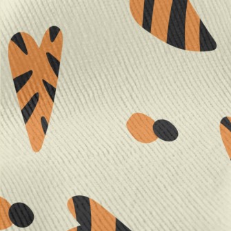 Tiger Pattern Heart Standard Corduroy