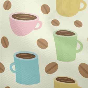 Macaron Color Coffee Dobby