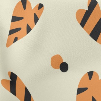 Tiger Pattern Heart Stretch Ponte