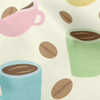 Macaron Color Coffee Micro Fleece