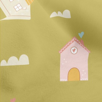 Fantasy Fairy Tale House Micro Fleece