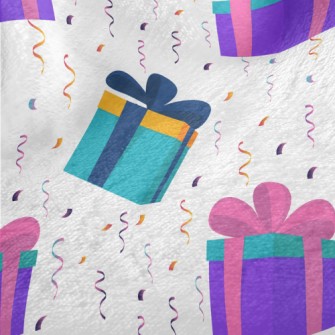 Contrast Color Gift Box Minky