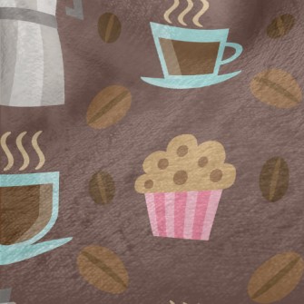 Handmade Coffee With Cookies Minky