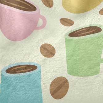 Macaron Color Coffee Minky