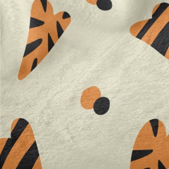 Tiger Pattern Heart Minky