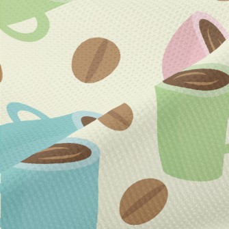 Macaron Color Coffee Piqué