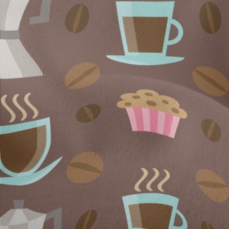 Handmade Coffee With Cookies Lightweight Performance Linen