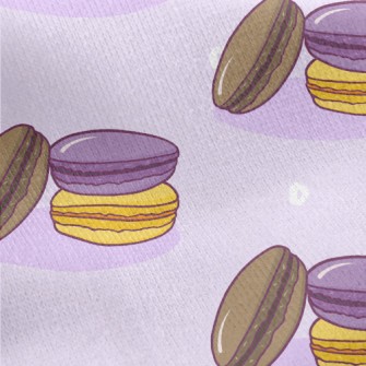 Three Flavors Of Macarons Jersey Backed Fleece