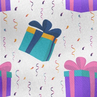 Contrast Color Gift Box Jersey Backed Fleece