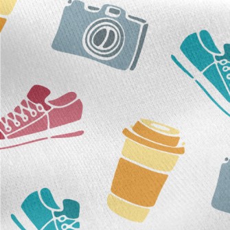 Sneakers Camera Coffee Jersey Backed Fleece