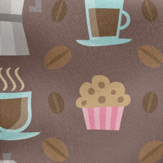 Handmade Coffee With Cookies Jersey Backed Fleece