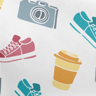 Sneakers Camera Coffee Pongee