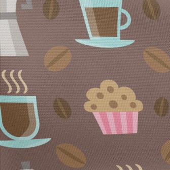 Handmade Coffee With Cookies Pongee