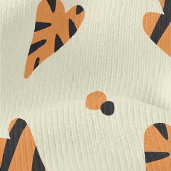 Tiger Pattern Heart Stretch Jersey