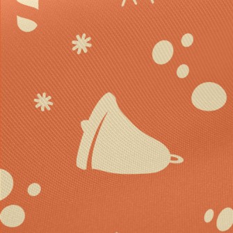 Christmas Bell Hat Snowflake Midweight Cotton Poplin