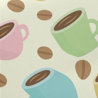 Macaron Color Coffee Midweight Cotton Poplin