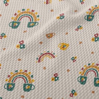 Small Rainbow Cup Birdseye Piqué