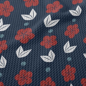 Japanese Classical Flowers Birdseye Piqué
