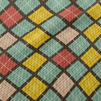 Colorful Diamond Birdseye Piqué
