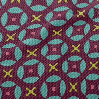 Circle Rhombus Collection Birdseye Piqué