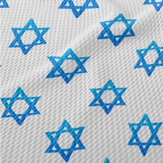 Gradient Hexagonal Star Birdseye Piqué