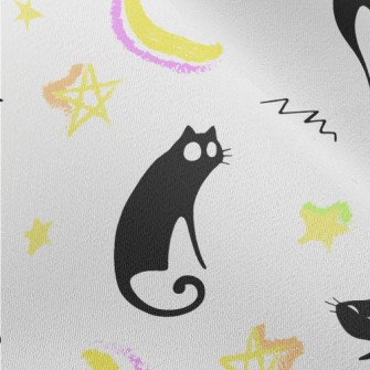 Lazy Black Cat Chiffon