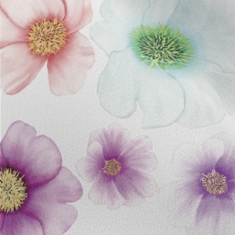 Beautiful Dazzling Flowers Chiffon