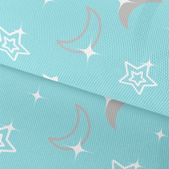 Shining Stars And Moon Waterproof Oxford
