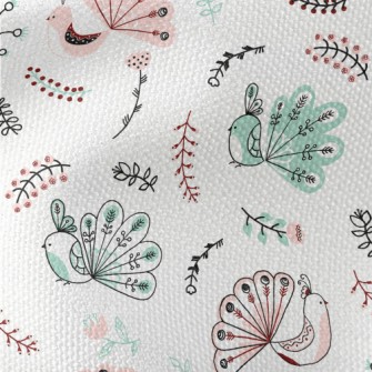 Peacock With Beautiful Tail Waterproof Canvas