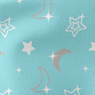 Shining Stars And Moon Waterproof Canvas