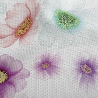 Beautiful Dazzling Flowers Athletic Mesh Flat Back