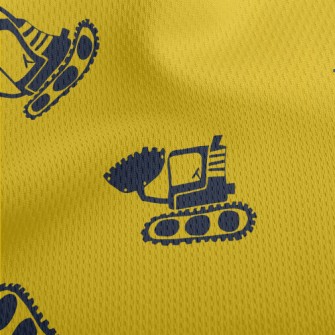 Handsome Excavator Athletic Mesh Flat Back