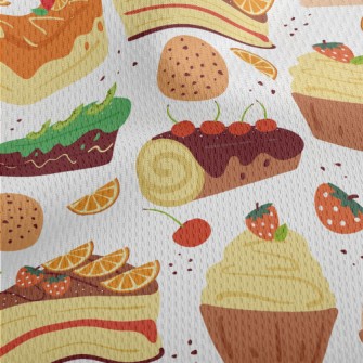 Fruit Cake Athletic Mesh Flat Back